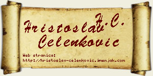 Hristoslav Čelenković vizit kartica